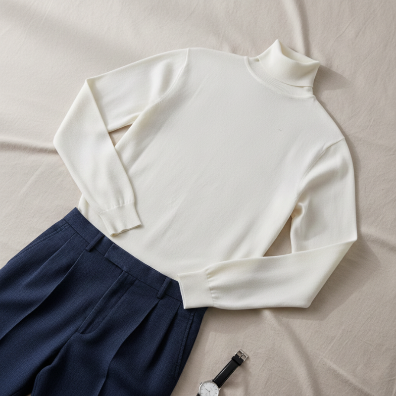 Grayson | Slim Fit Ribbed Turtleneck for Men