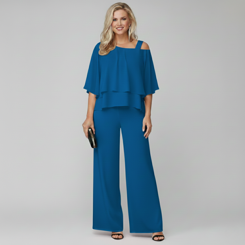 Elara | Light Breathable Draped Midi Dress