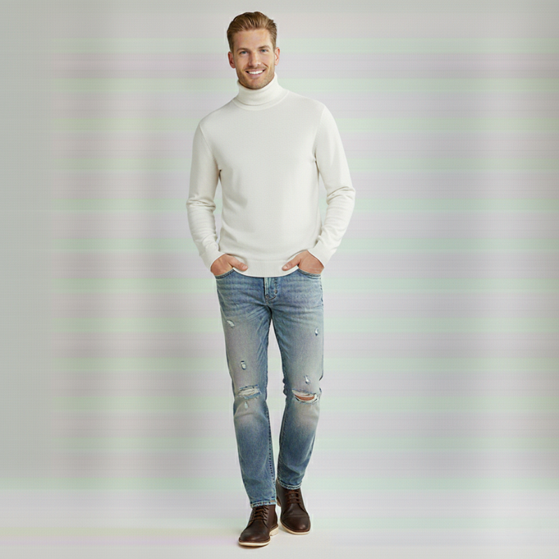 Grayson | Slim Fit Ribbed Turtleneck for Men