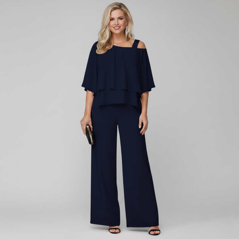 Elara | Light Breathable Draped Midi Dress