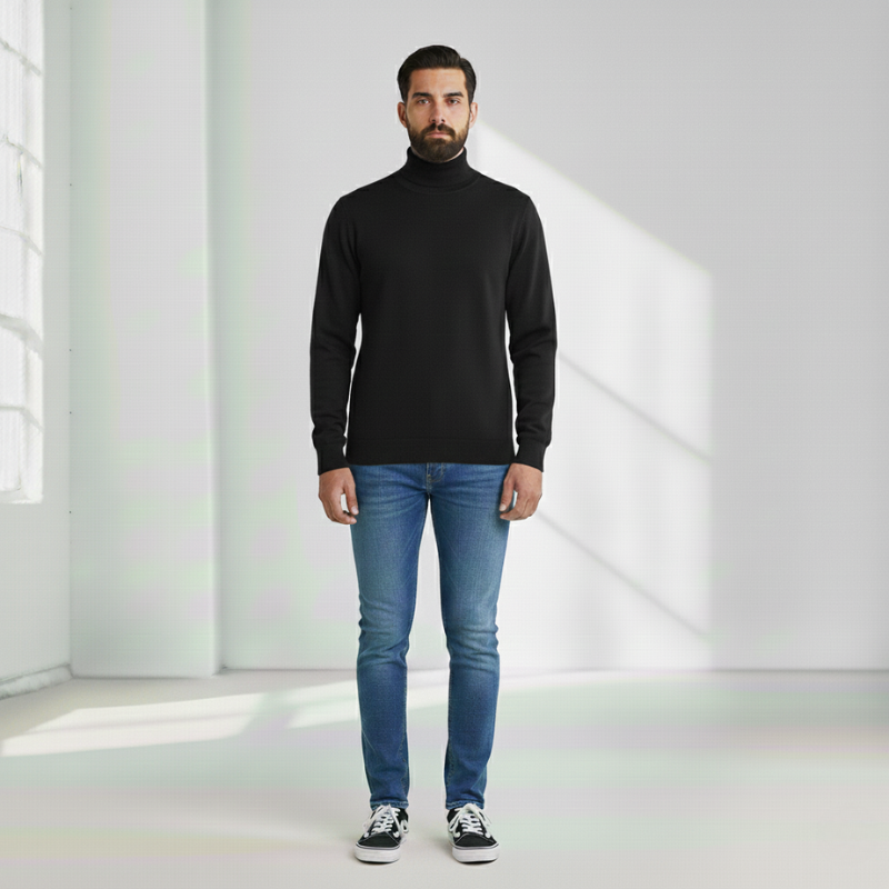 Grayson | Slim Fit Ribbed Turtleneck for Men