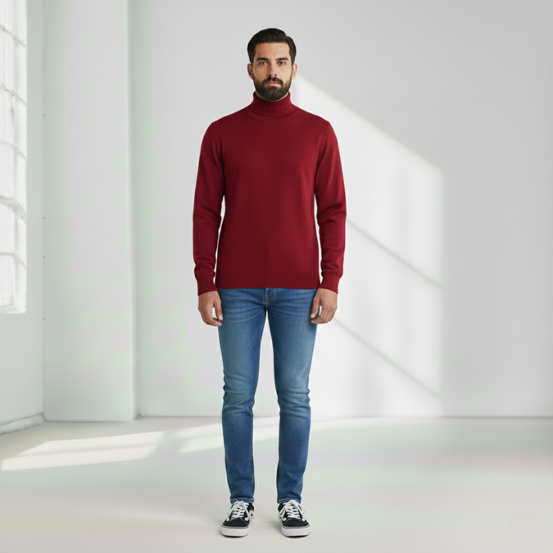 Grayson | Slim Fit Ribbed Turtleneck for Men
