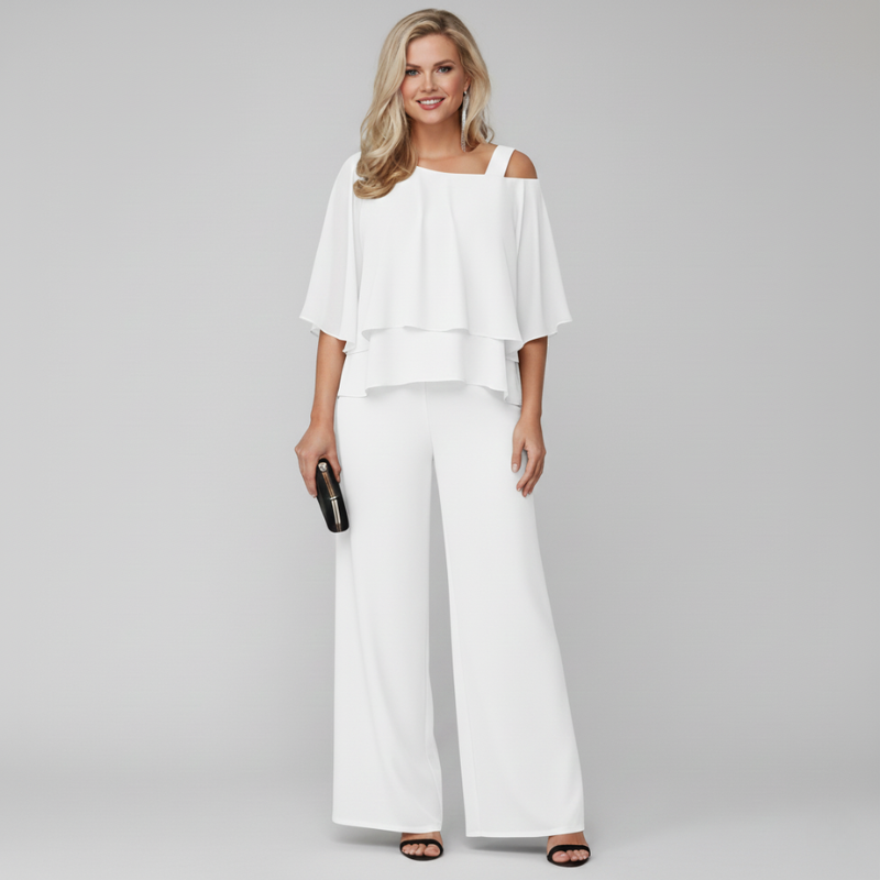 Elara | Light Breathable Draped Midi Dress