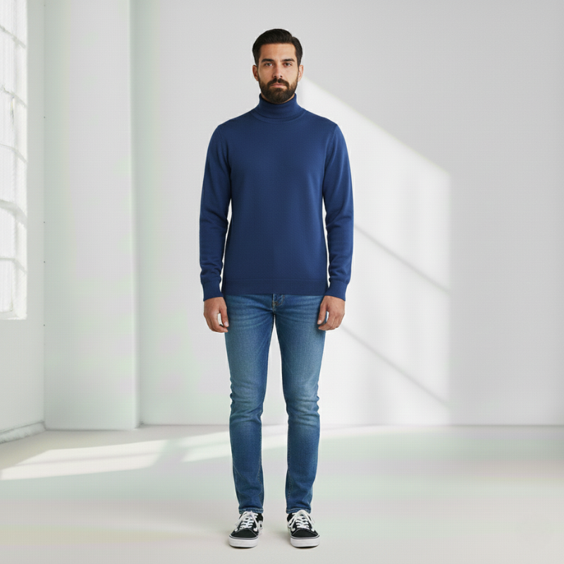 Grayson | Slim Fit Ribbed Turtleneck for Men