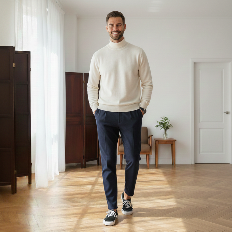 Grayson | Slim Fit Ribbed Turtleneck for Men