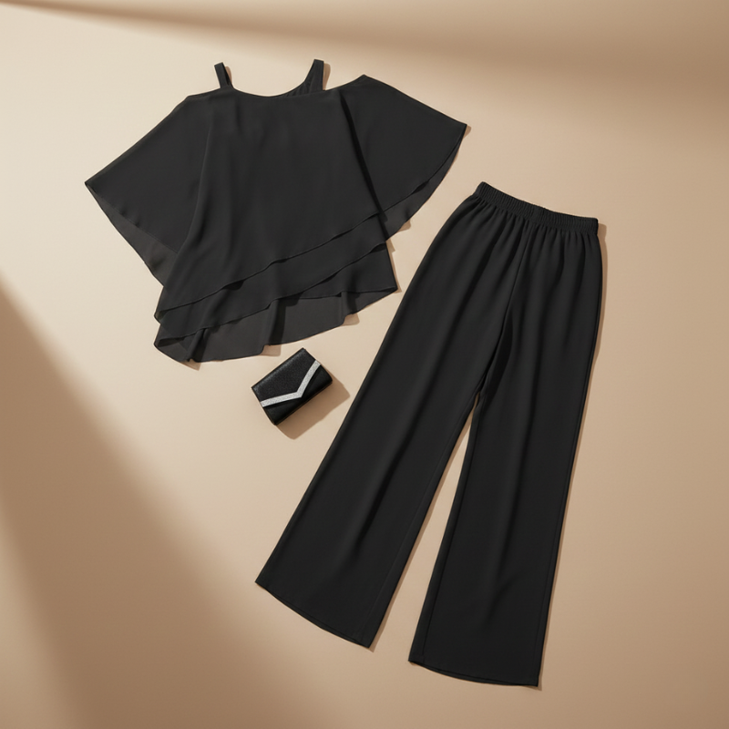 Elara | Light Breathable Draped Midi Dress